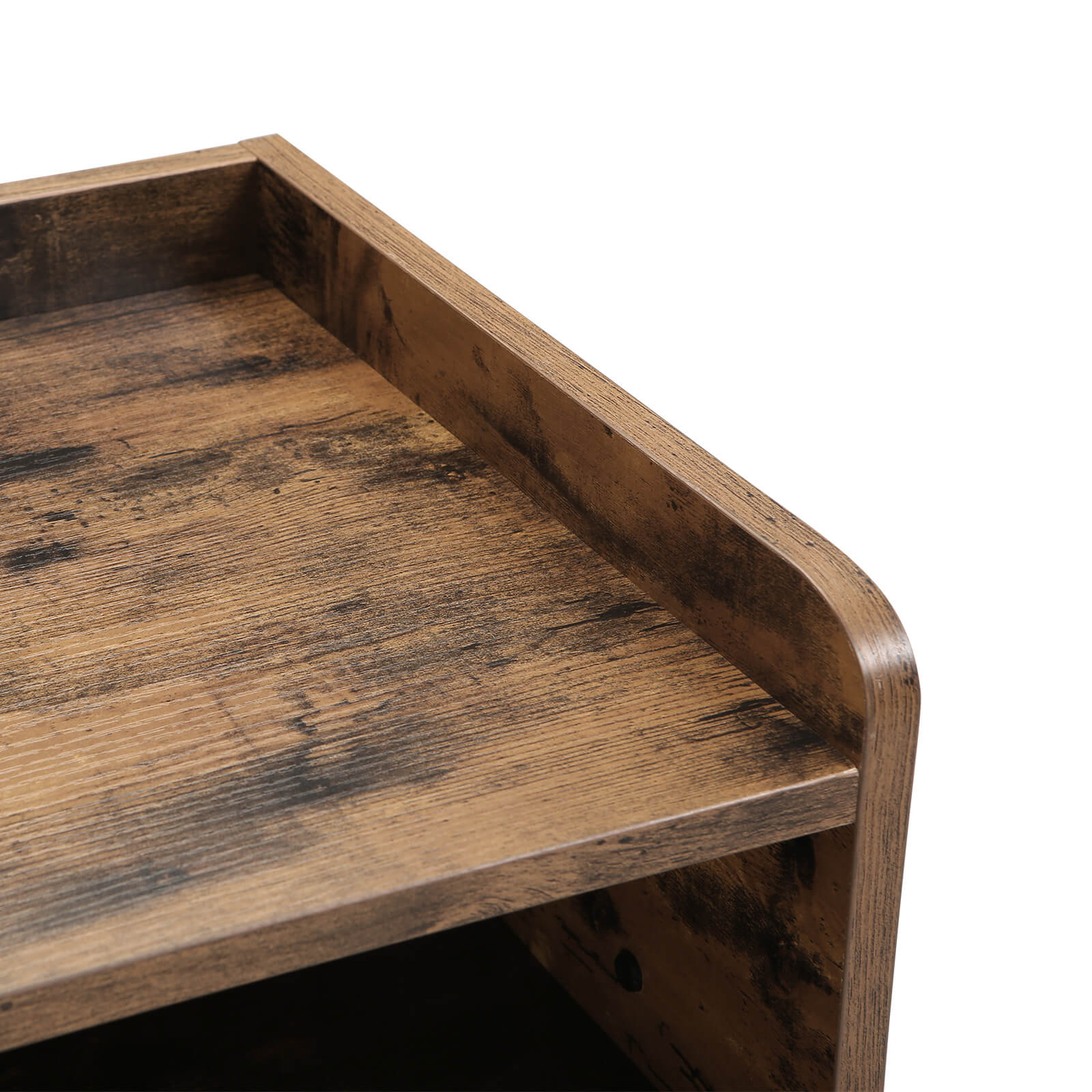 Side Table - Metal - Rustic Brown