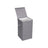 Laundry Hamper - Linenette Fabric - Grey - 85L Capacity with Magnetic Lid and Removable Liner Bag