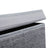 Laundry Hamper - Linenette Fabric - Grey - 85L Capacity with Magnetic Lid and Removable Liner Bag