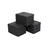 Fabric Storage Boxes - Fabric - Beige - Set of 3 with Lids and Label Holders