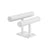 Jewellery Stand - Faux Leather - White - Multi-Functional Holder for Earrings
