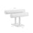 Jewellery Stand - Faux Leather - White - Multi-Functional Holder for Earrings