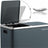 Fingerprint Proof Recycling Bin - Plastic - White - Double Compartment with Soft-Close Lids and Pedals