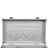 First Aid Medicine Case - ABS - Silver - Portable with Carry Handle and Strap