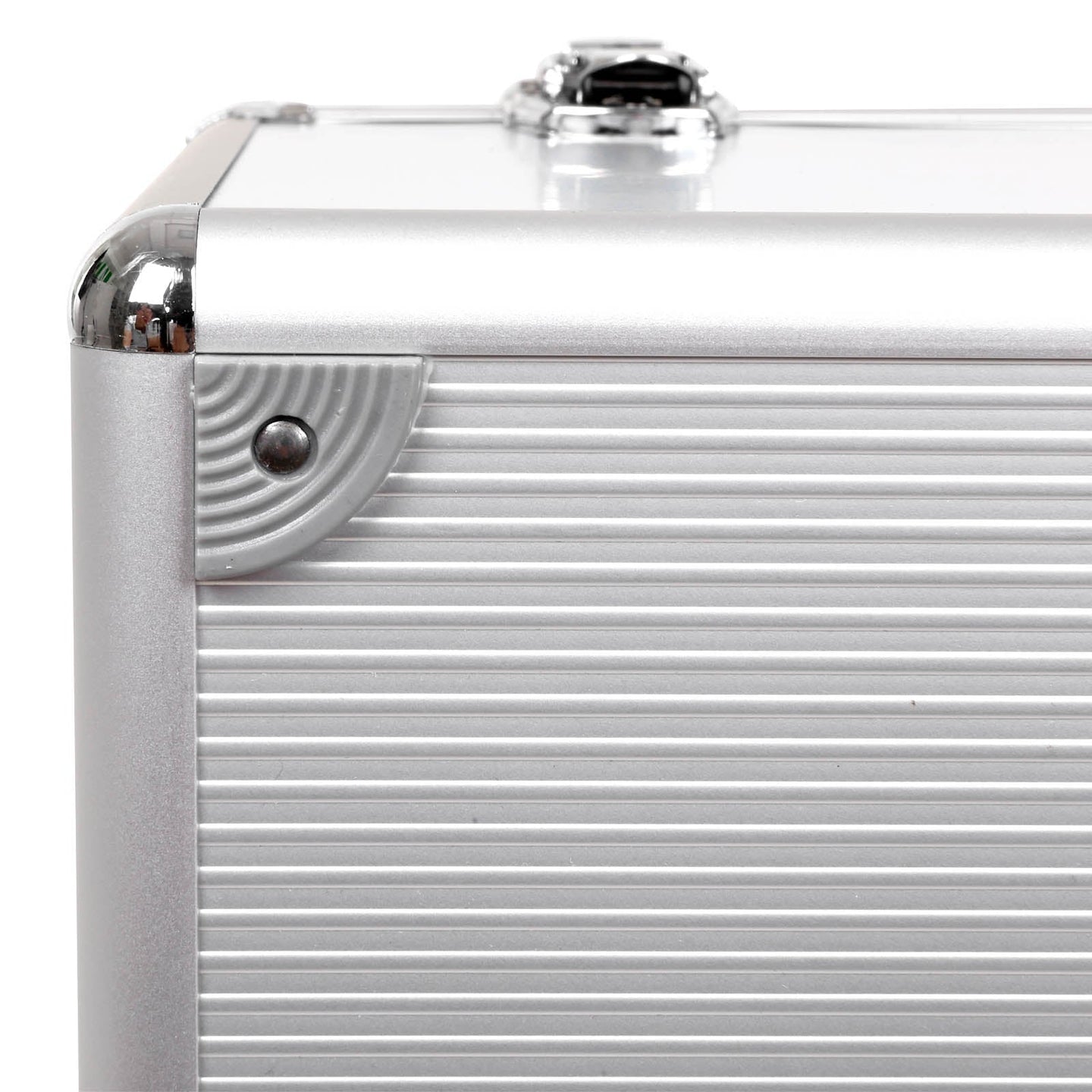 First Aid Medicine Case - ABS - Silver - Portable with Carry Handle and Strap