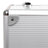 First Aid Medicine Case - ABS - Silver - Portable with Carry Handle and Strap