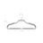 Suit Hangers - Plastic - Grey - Flat-Head Design with 360° Swivel Hook and Non-Slip Protection