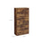Shoe Cabinet - 3-Tier with Flip Doors - Wood - Rustic Brown