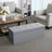 Storage Ottoman - Fabric - Light Grey - 120L Capacity
