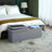 Storage Ottoman - Fabric - Light Grey - 120L Capacity