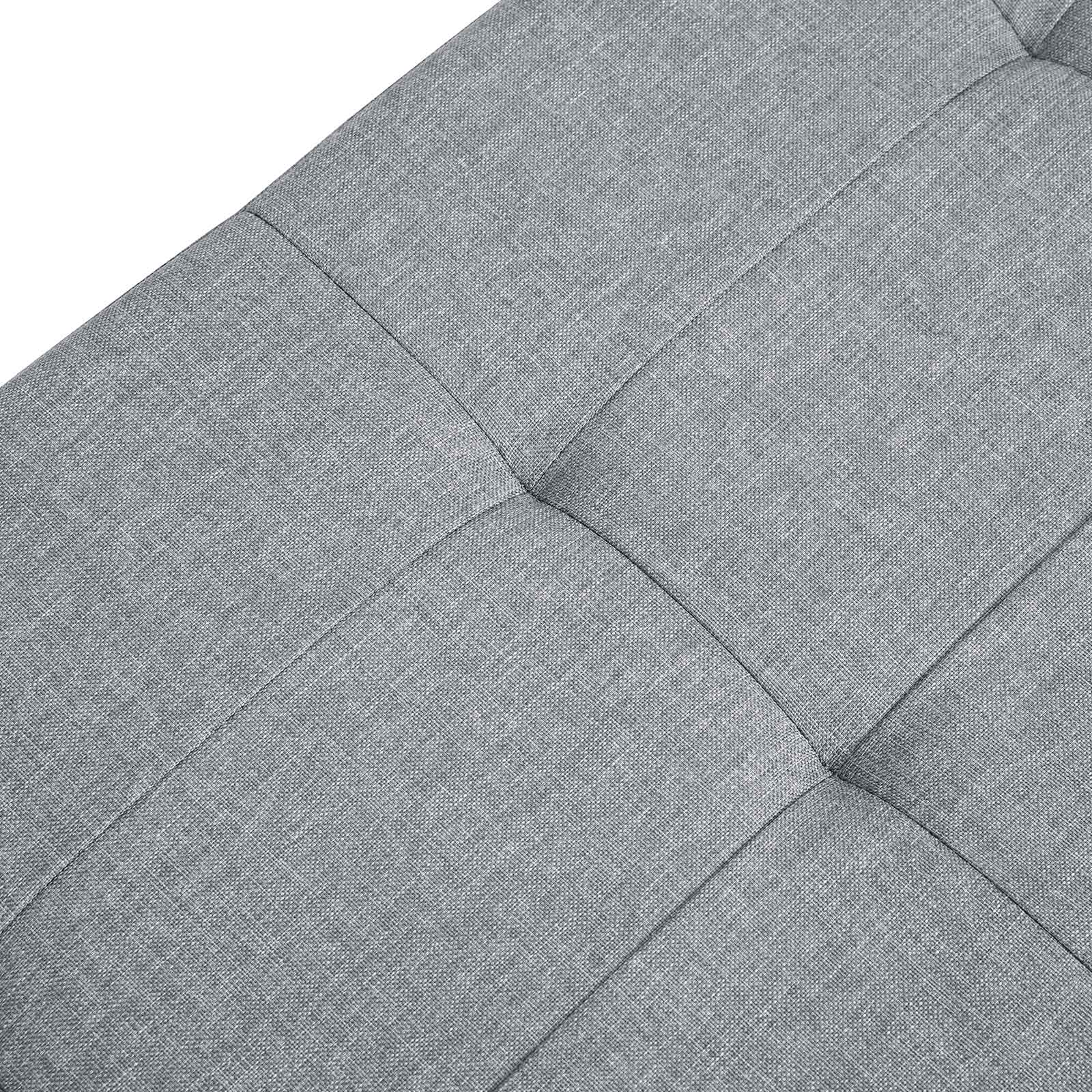 Storage Ottoman - Fabric - Light Grey - 120L Capacity