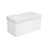 Ottoman Bench - PU Leather - Black - Folding with Storage Space