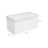 Ottoman Bench - PU Leather - Black - Folding with Storage Space