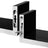 Floating Wall Shelves - MDF - Black - Modern High Gloss Finish with Invisible Mounting