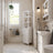 Multifunctional Tall Cabinet - Wood - White - 3-Tier Storage for Bathroom