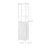 Multifunctional Tall Cabinet - Wood - White - 3-Tier Storage for Bathroom