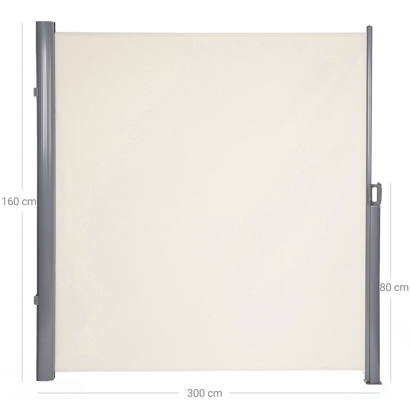 Side Awning - Fabric - Smoky Grey - TÜV SÜD GS Certified