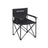 Foldable Camping Chair - Durable Fabric - Black - Features 3-Pocket Design