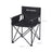 Foldable Camping Chair - Durable Fabric - Black - Features 3-Pocket Design