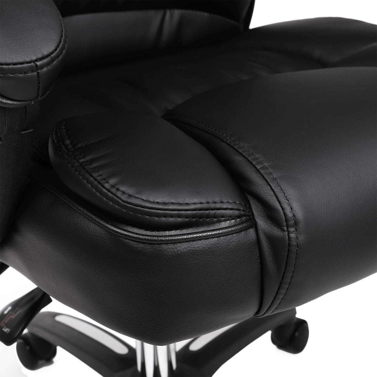 Ergonomic Executive Chair – Adjustable Seat Height – Adjustable Headrest – Smooth-Rolling Castors – Five-Star Base