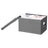 Foldable Storage Boxes Set - Fabric - Grey - Includes Clear Front Window and Lid