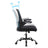 Mesh Office Chair - Fabric - Black - Ergonomic with Folding Armrests and Adjustable Lumbar Support