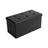 Folding Pouffe Ottoman - Fabric - Black - 80 Litre Storage Capacity