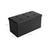 Folding Pouffe Ottoman - Fabric - Black - 80 Litre Storage Capacity
