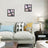 Collage Picture Frames - Wood Grain - Black - Wall Mounted Gallery Display for Four 4x6 Photos