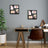 Collage Picture Frames - Wood Grain - Black - Wall Mounted Gallery Display for Four 4x6 Photos