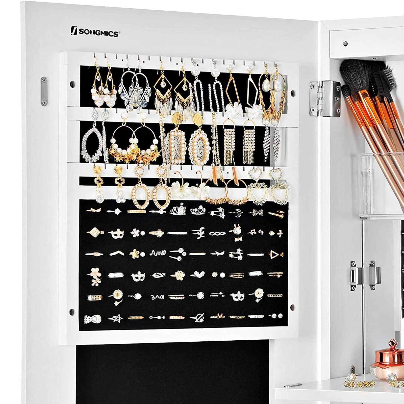 Frameless Jewellery Cabinet - Mirrored