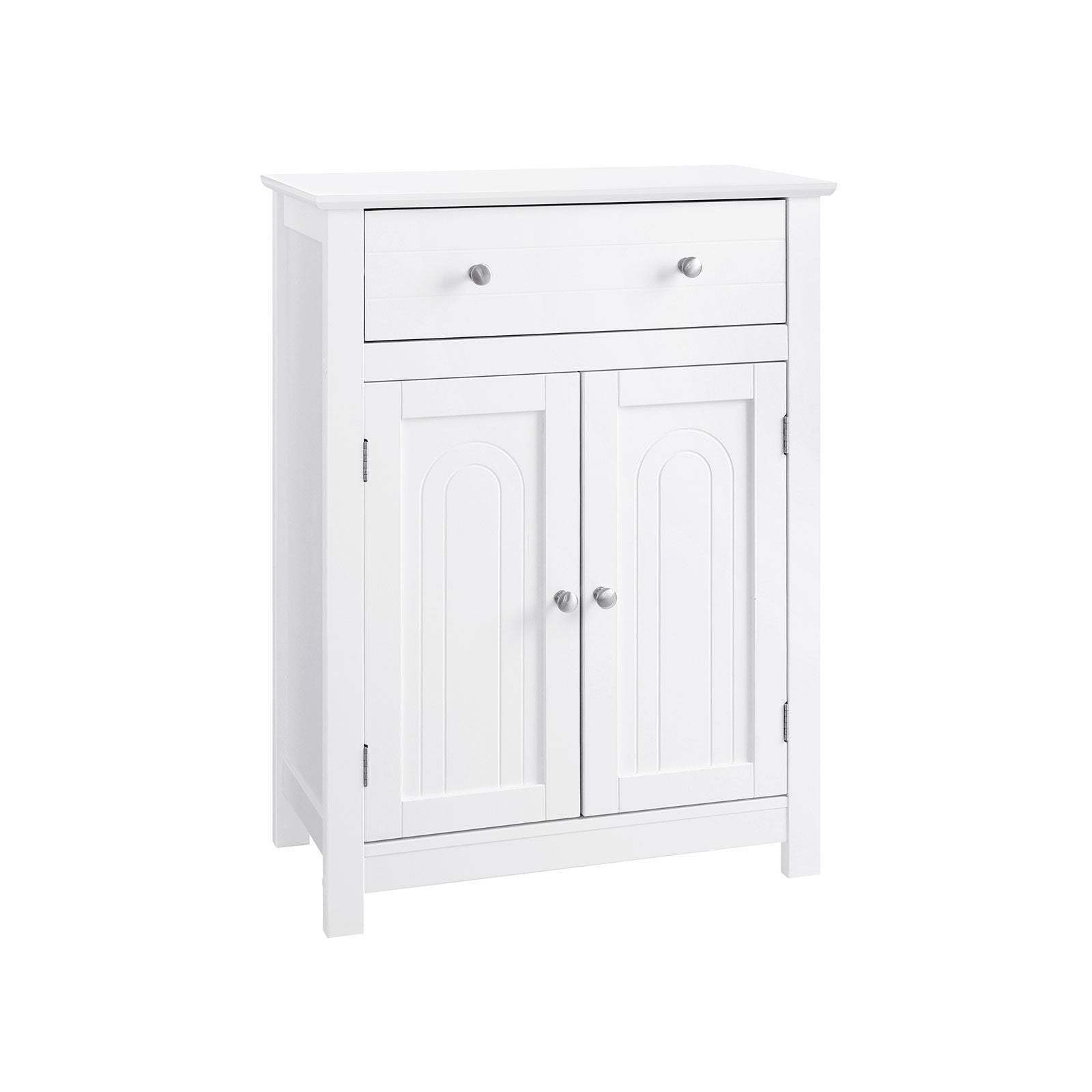 Free Standing Bathroom Cabinet - White - Wooden