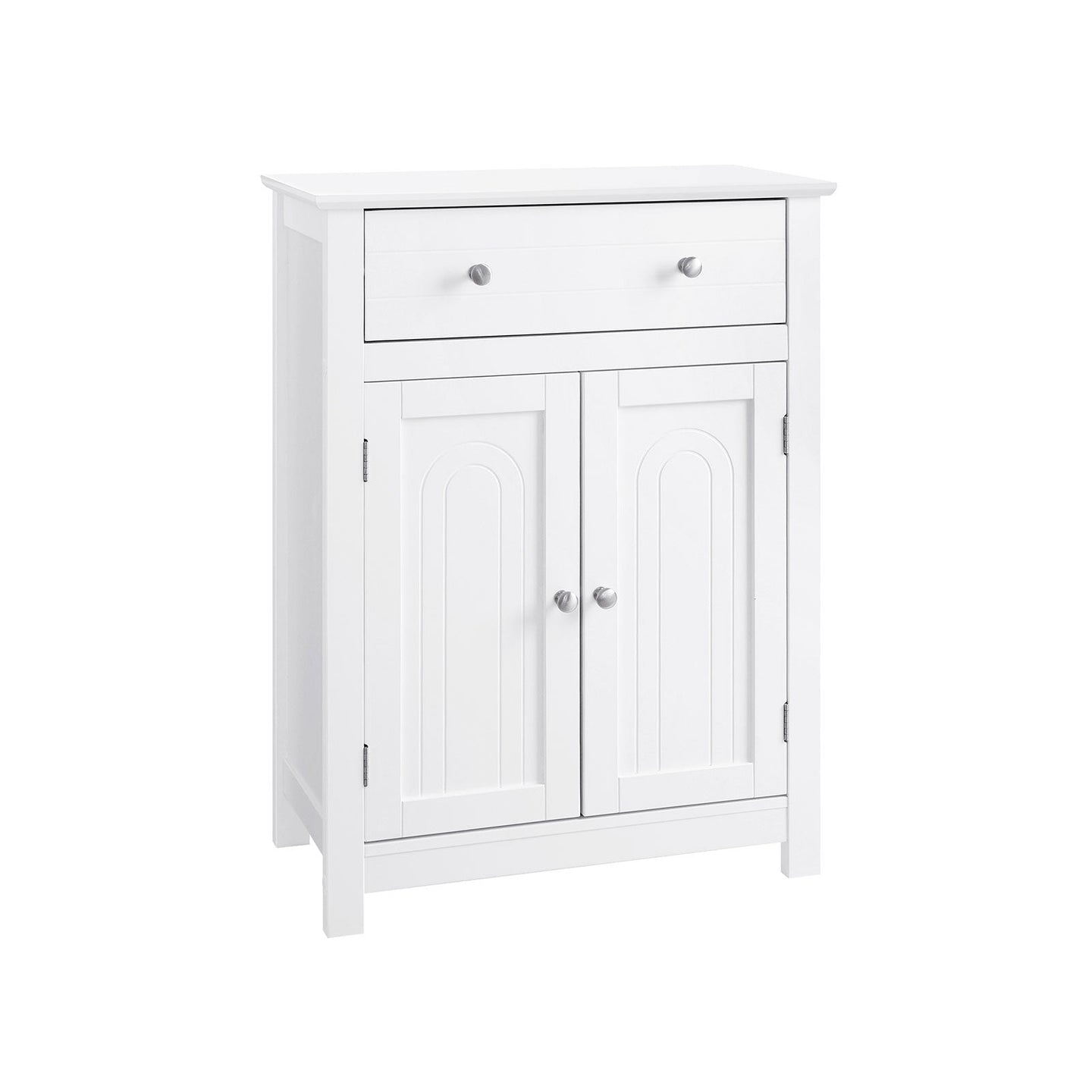Free Standing Bathroom Cabinet - White - Wooden