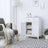 Free Standing Bathroom Cabinet - White - Wooden