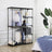 Freestanding Closet Organiser - Metal - Black - Foldable with Clothes Rails