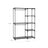 Freestanding Closet Organiser - Metal - Black - Foldable with Clothes Rails