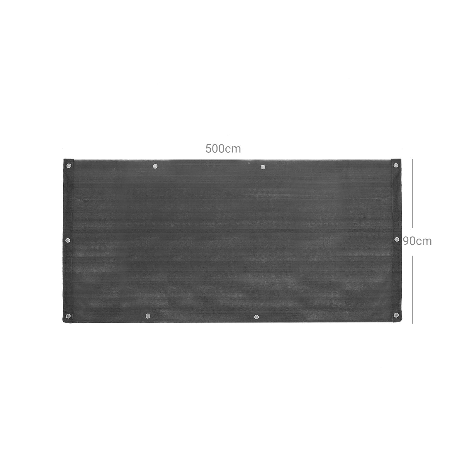 Balcony Privacy Screen - Smoky Gray - HDPE