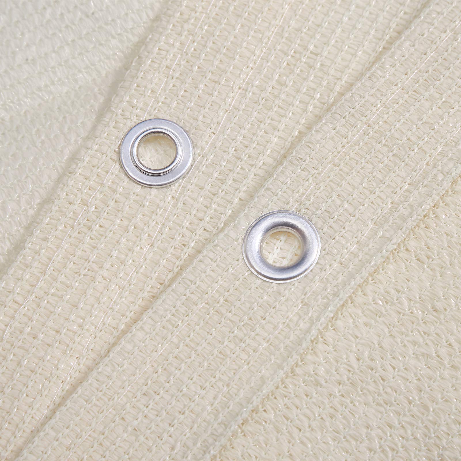 Balcony Terrace Privacy Protector - Water-Repellent Polyester - Smoky Grey - Includes Rope and Aluminium Eyelets