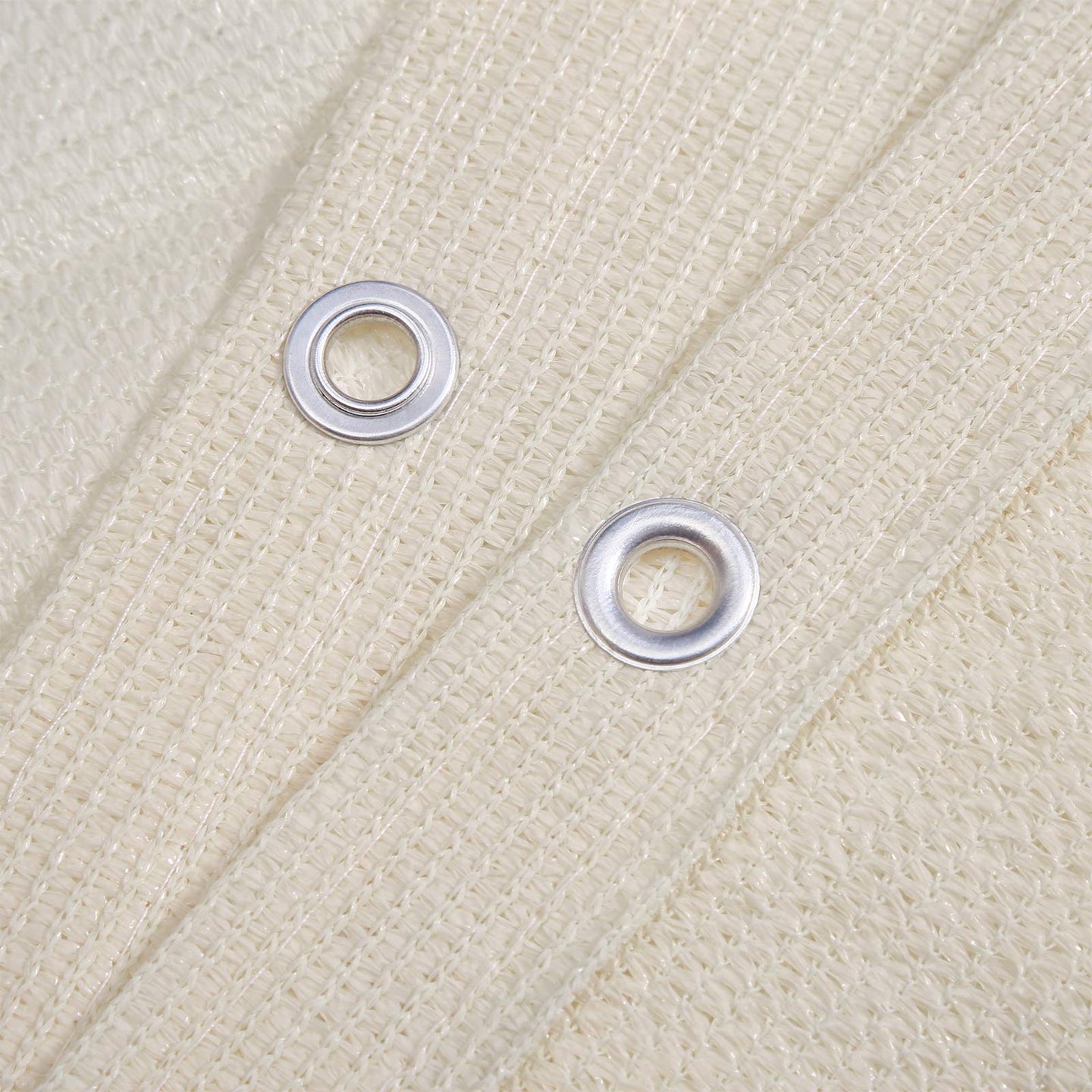 Balcony Terrace Privacy Protector - Water-Repellent Polyester - Smoky Grey - Includes Rope and Aluminium Eyelets