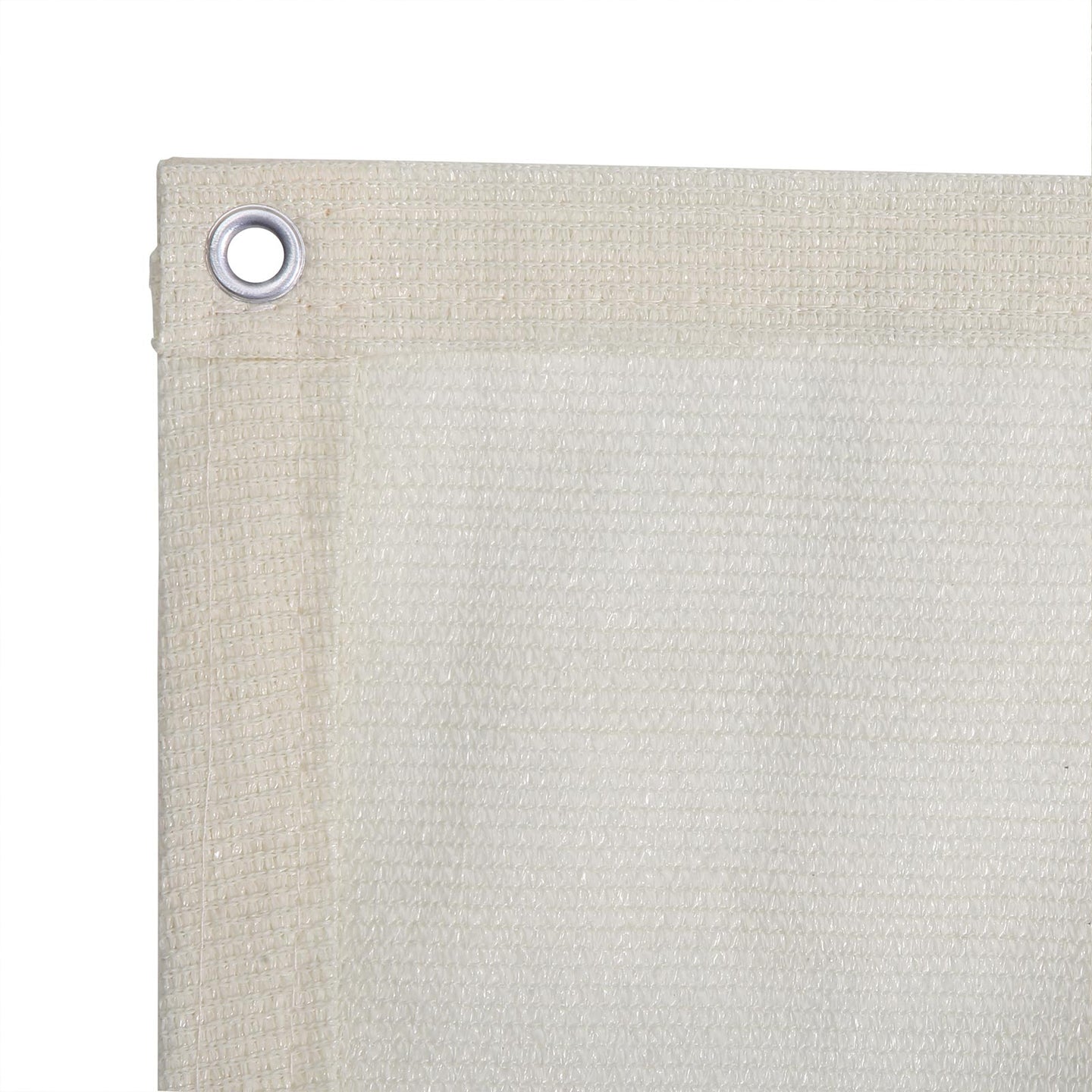 Balcony Terrace Privacy Protector - Water-Repellent Polyester - Smoky Grey - Includes Rope and Aluminium Eyelets