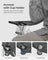 Set of 2 Folding Camping Chairs - Steel - Slate Grey - with Armrests and Cup Holder