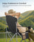 Folding Outdoor Chair - 24L - Steel - Wide Seat