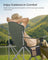 Folding Outdoor Chair - 24L - Steel - Wide Seat