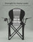 Foldable Camping Chair - Fabric - Black and Grey - Max. Load Capacity 250 kg with Cup Holder