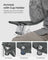 Set of 2 Heavy Duty Folding Camping Chairs - Fabric - Slate Grey - Comfortable with Cup Holder