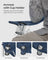 Set of 2 Folding Camping Chairs - Twilight Blue - Comfortable with Cup Holder