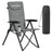 Reclining Camping Chair - 27.6D x 23.6W x 43.3H - Foam - Padded Seat