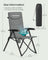 Reclining Camping Chair - 27.6D x 23.6W x 43.3H - Foam - Padded Seat