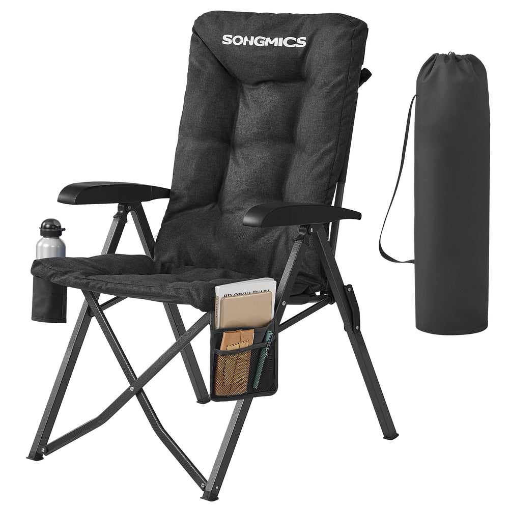 Reclining Camping Chair - 27.6L - Foam - Padded Seat