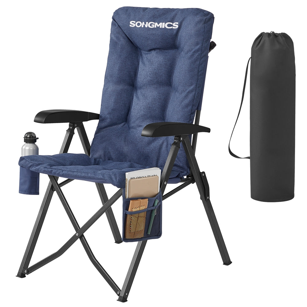 Reclining Camping Chair - 27.6L - Foam - Padded Seat